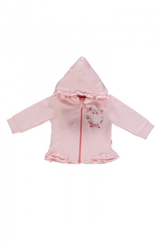 Bebetto Baby Cotton Hooded Cardigan 3 Pcs Suit K1783-02 Vermilion 1783-02