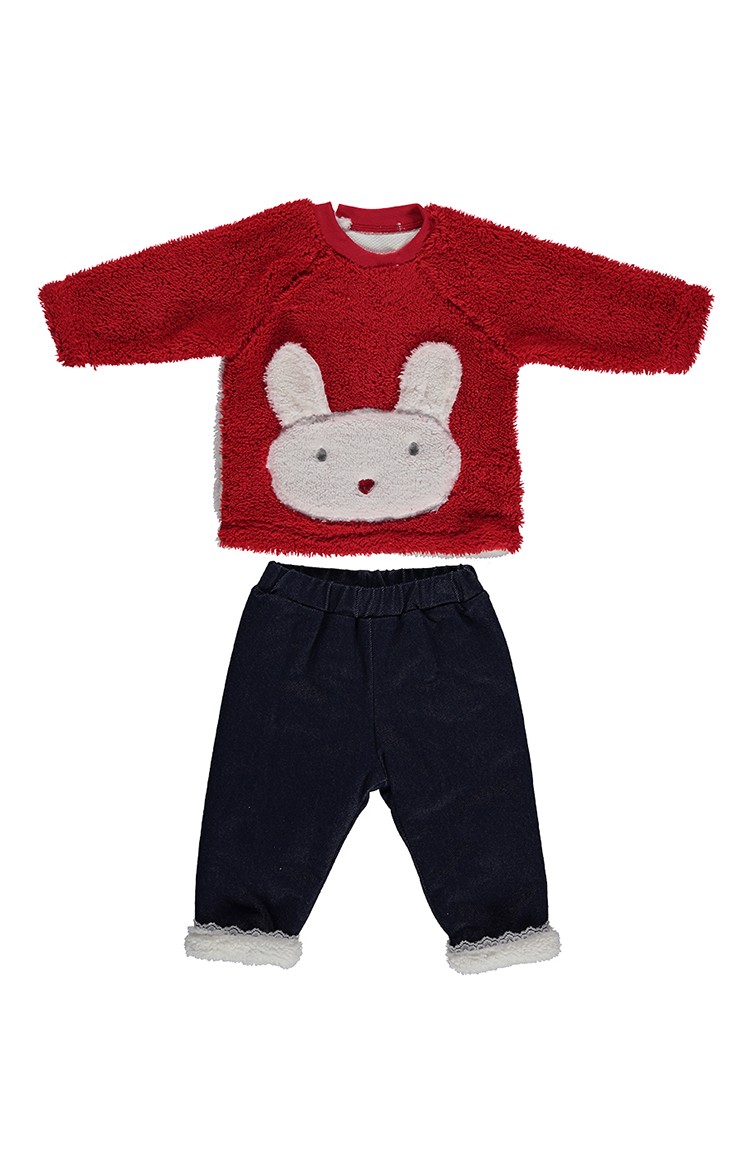Bebetto Velsoft Sweat 2li Takim K1993 01 Kirmizi Sefamerve