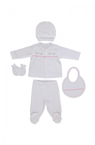 Bebetto Ensemble Bébé 5 Pieces Z564-02 Rose 564-02