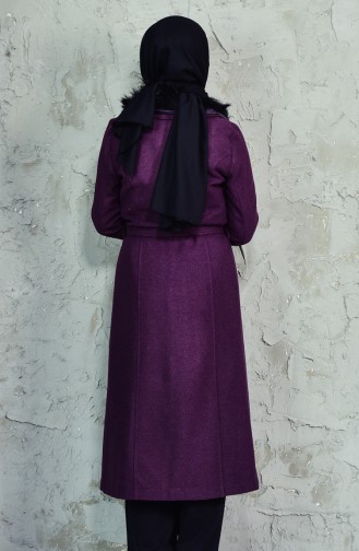 Furry Wool Cape 5406-02 Purple 5406-02
