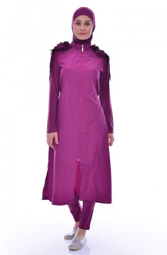 Maillot de Bain Islamique 307-02 Plum 307-02