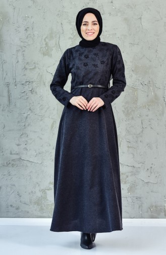 MIHRISAH Printed Dress 2273-05 Black 2273-05
