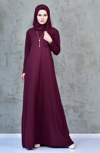 Robe Hijab Cerise 4082-06