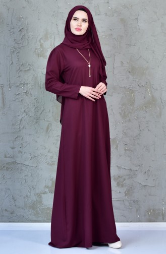 Robe Hijab Cerise 4082-06