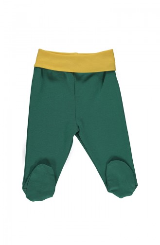 Bebetto Combed long sleeve Baby Bodysuit 3 Pisces Z567-02 Green 567-02