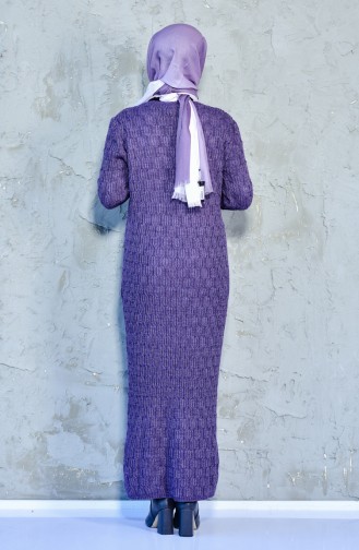Knitted pearls Dress 7705-02 Purple 7705-02