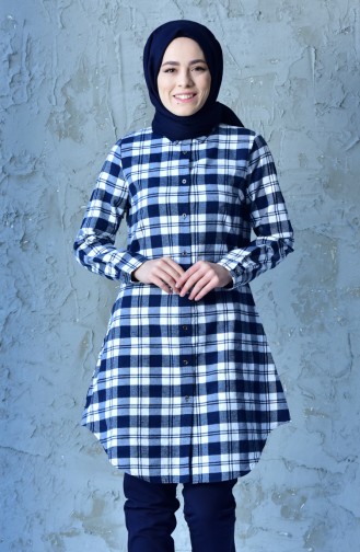 Ekose Tunik 6343-04 Lacivert