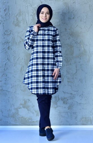 Ekose Tunik 6343-04 Lacivert