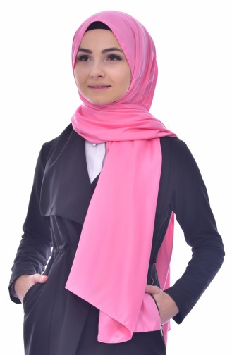 Düz Rayon Şal 19043-02 Şekerpembe