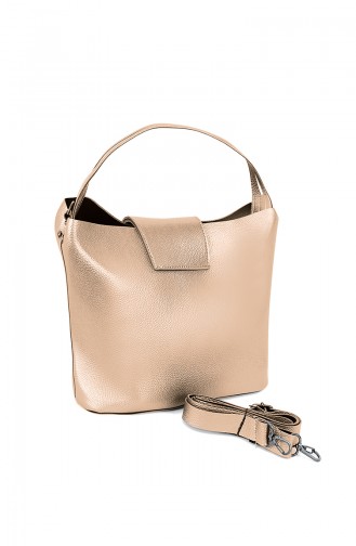 Goldfarbig Schultertasche 10458AL