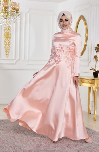 Robe de Soirée Taffetas 1862-02 Poudre 1862-02