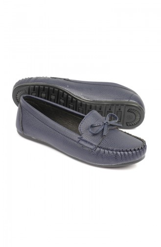 Navy Blue Woman Flat Shoe 3361-1SF