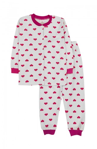 White Children`s Pajamas 8515-01