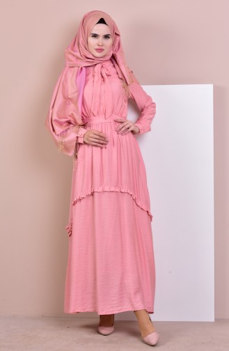 Robe Col Cravate 81629-03 Rose 81629-03