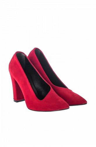 Chaussures Pour Femme A2018-18-01 Rouge Daim 2018-18-01