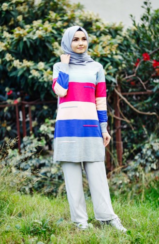Grau Pullover 2095-03