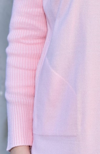 Polo neck Knitwear Sweater 9003-05 Pink 9003-05