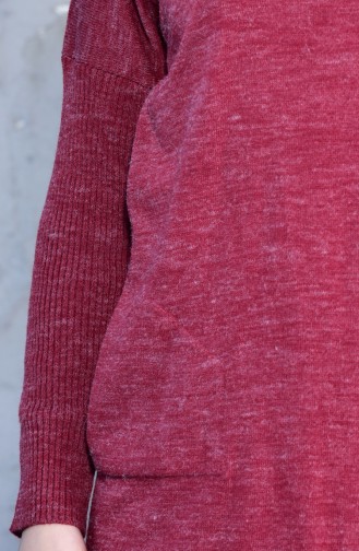 Pull Tricot Col Roulé 9003-07 Bordeaux 9003-07