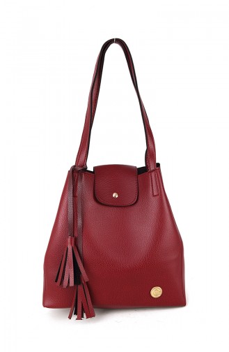 Women´s Shoulder Bag BS10473BO	Claret Red 10473BO