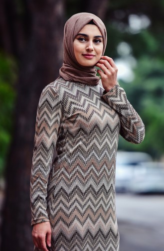 Mink Hijab Dress 2993-03