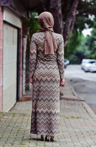 Mink Hijab Dress 2993-03