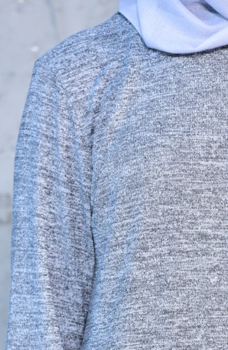 W.B Knitwear Tunic 6341-01 Gray 6341-01