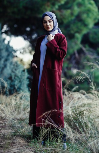 Pocketed Cape 4063-04 Claret Red 4063-04