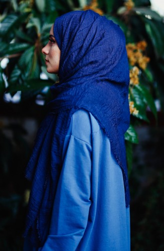 KRASLICE Crepe Shawl 2105-06 Navy 2105-06