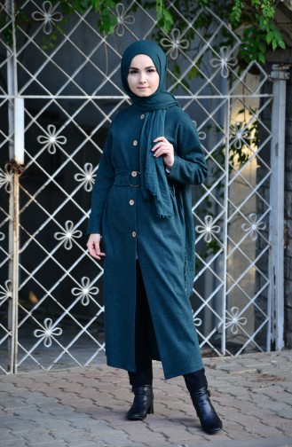 Dilber Belted Winter Cape 7093-05 Emerald Green 7093-02