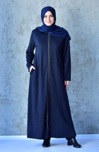 Navy Blue Abaya 0351-04