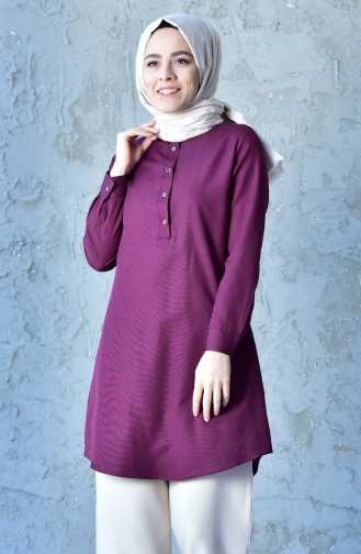Hakim Yaka Tunik 6223-10 Mürdüm