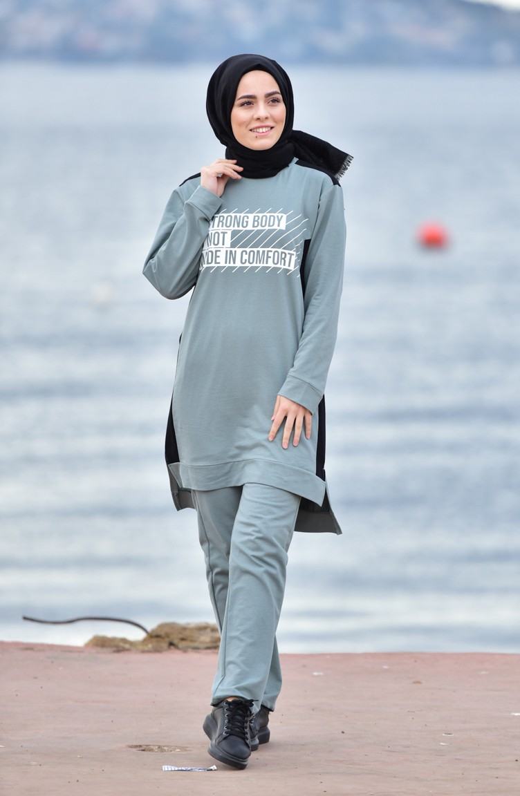 mint green tracksuit