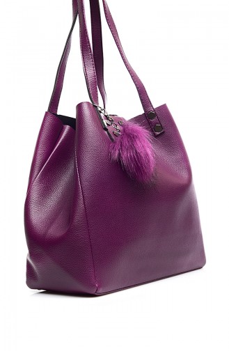 Woman Shoulder Bag B1414-3 Purple 1414-3