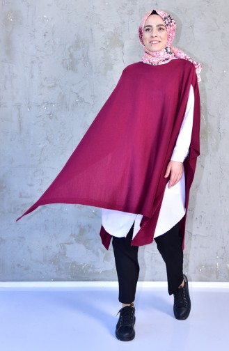 Poncho Tricot 2002-17 Plum 2002-17