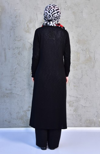 Gilet Long 7258-01 Noir 7258-01