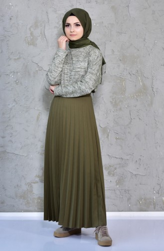 Pleated Skirt 3100-03 Khaki 3100-03