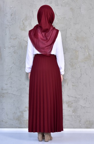 Pleated Skirt 3100-04 Bordeaux 3100-04