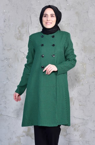 TUBANUR Pattern Fleece Cape 3038-01 Green 3038-01