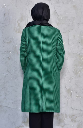 TUBANUR Pattern Fleece Cape 3038-01 Green 3038-01