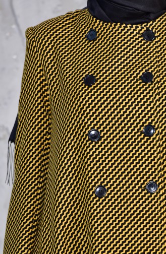 TUBANUR Pattern Fleece Cape 3038-05 Yellow 3038-05