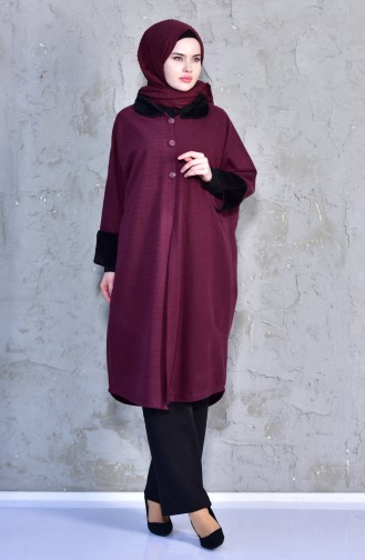 Claret Red Poncho 1561-02