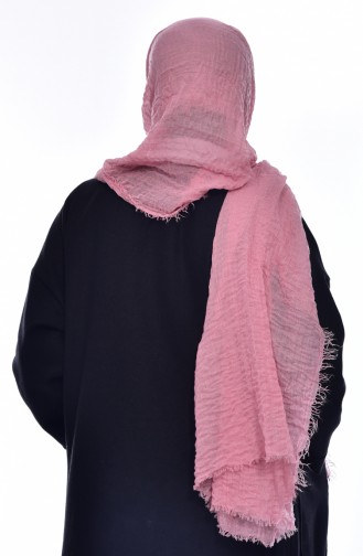 Kraşlı Bürümcük Şal 2105-04 Toz Pembe