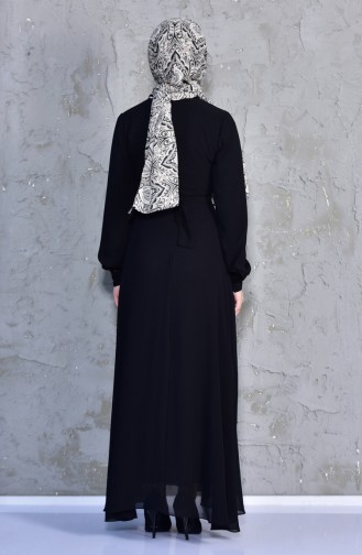 Schwarz Hijab Kleider 0007-01