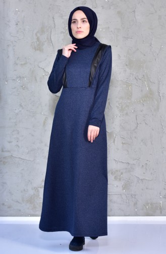 YNS Garnish Dress 4029-02 Navy 4029-02