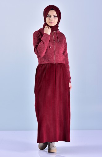 Claret Red Blouse 9011-01
