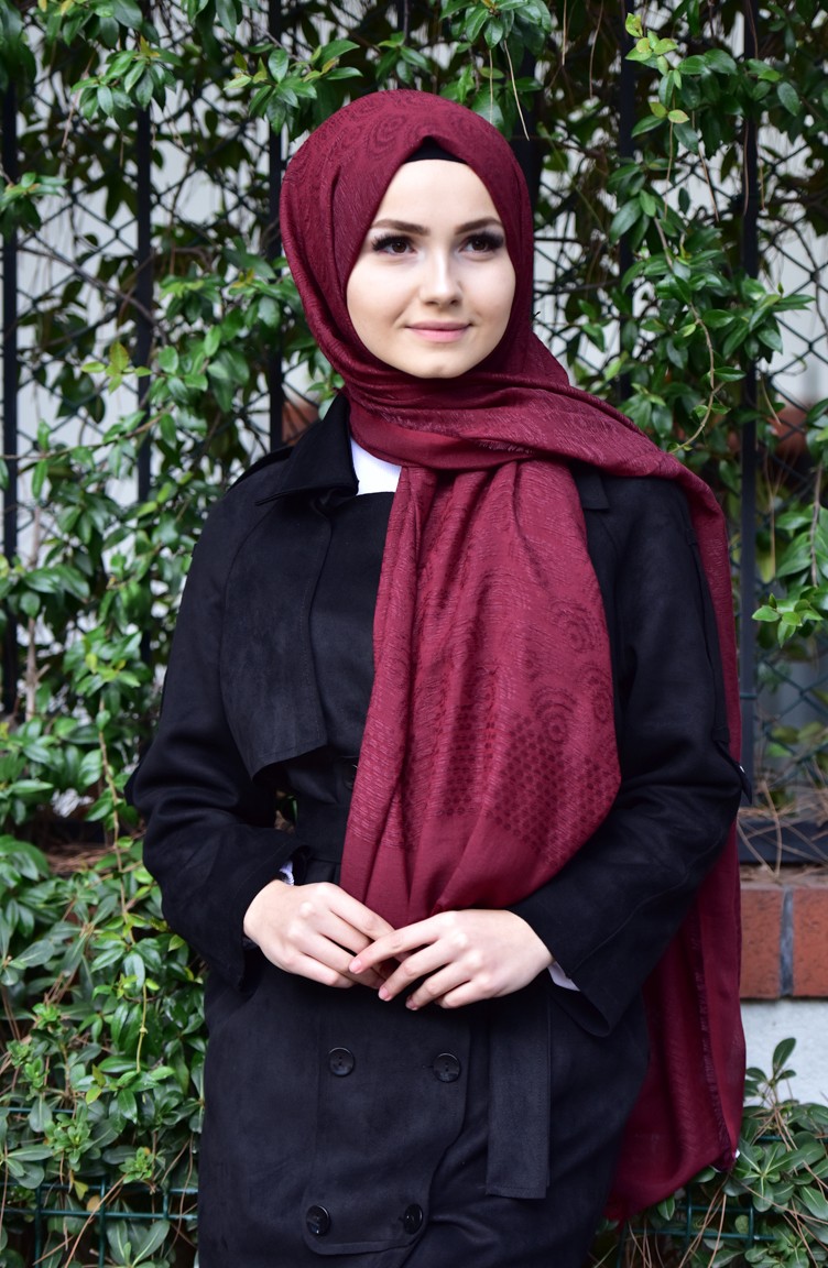 Armine Trend Pamuk Şal 440002-03 Bordo