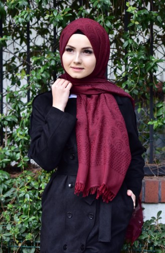Armine Trend Pamuk Şal 440002-03 Bordo