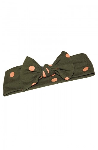 Kinder Bandana mit Fliege BB017 Khaki-Lachs 017