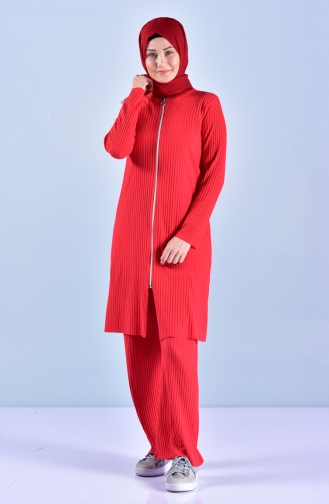 Cardigan Pants Double Suit 3300-09 Red 3300-09