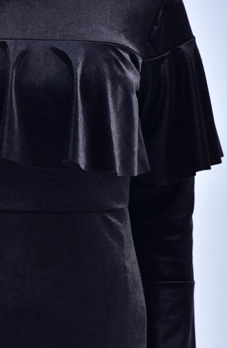 YNS Velvet Dress 4023-02 Black 4023-02